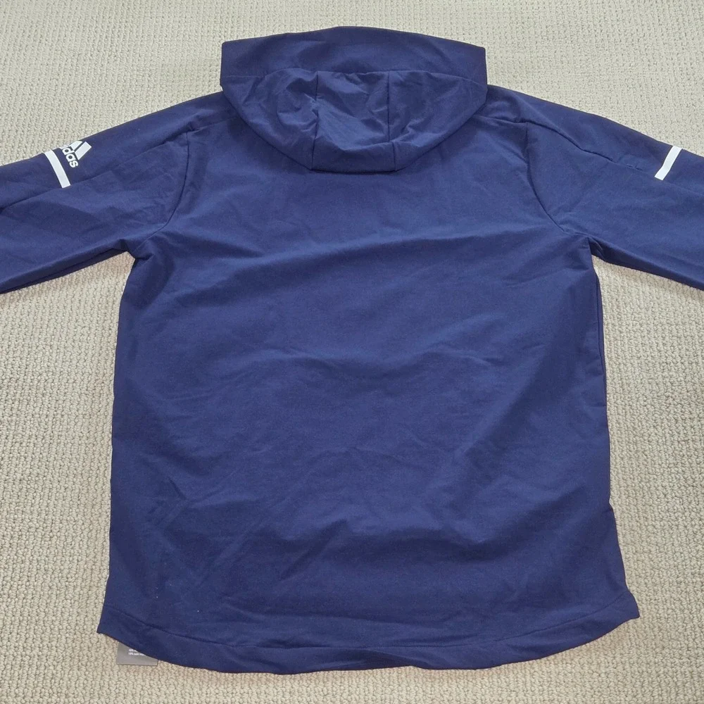 NWT Adidas Squad‎ Anorak Quarter-Zip Golf Pullover Navy Blue Mens Medium